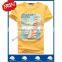 Young's Short Sleeve Round Neck T-shirt with Discharge Print in the front