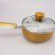 7Pcs Golden Ceramic Coating Non-Stick Cookware Set Aluminum