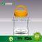 Wholesale cheap price 500ml food container with convenient handle lid plastic bottle transparent plastic jar