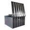 Water resistance prefab metal structure storage box with gas lever cover