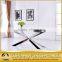 2017 Modern big size glass top home furniture dining table