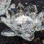 Beautiful Clear Crystal Lotus Candle Holder