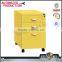 Portable mobile file cabinet baby wardrobe bedside table with wheels