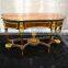 BISINI Gold Foil Carving Table Console