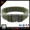 Circle tactical buckle nylon army camouflage tactical color belt with brim and hook and loop