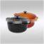 Enamel colored iron cookware