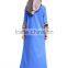 2017 latest design Ethnic Front Zipper Loose Chiffon Closure Abaya