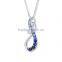 FANCY STONE! Blue Crystal Accessories for Necklace Pendant/novel Artist