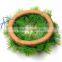HFR-T331 plastic indoor christmas wreaths 2014 wholesale artificial christmas wreaths