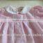 Boutique baby romper sweet pink seersucker baby romper