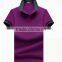 Wholesale embroidery plain dyed short sleeve custom clothing cotton design color combination polo t shirt