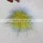 Myfur Women New Fashion Real Raccoon Fur Pom Poms for Beanie Hats and Bag