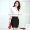 Top Salle Long Sleeve Ladies Formal Blouse And Skirt