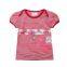 Wholesale summer cotton priting kids girl short sleeve t shirts