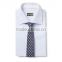 High - quality men 's cotton and linen blended shirt fine fine pattern hit long - sleeved shirt