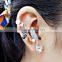 Mermaid Shaped Crystal Wrap Cartilage Earring Jewelry Women Clip Ear Cuff
