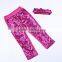 Supplier wholesale baby cotton trousers pink sequins pants