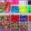2015 wholesale diy loom bands elastic rubber band DIY loom bands kit