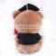 Low price plush sitting graduation teddy bear toy with doctor hat