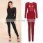 2016 new black red long sleeves mesh studded bandage jumpsuits wholesale dropshipping beaded jumpsuits