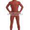 Light Coffee Spandex Lycra Full Body Skin Morph Suits For Man Men Medium