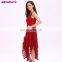 Fashion Hot Sale Red Elegant Tunic Women Lace Dress With Halter