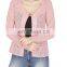 Beautiful pink polyester blazer for women