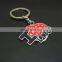 Custom cheap promotional zinc alloy keychain trinket with logo of many colors