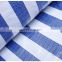 blue white Strip Color waterproof PE Tarpaulin for covering