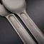 Titanium Spork - Lightweight & Strong Metal Spoon, Fork, Knife Cutlery includes Storage Bag from Wild Peak