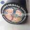 PVC insulated and sheath steel wire SWA 25mm2 armoured cable