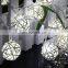 1M  10LED Warm White  led Rattan Ball  string light  Chandelier Nightlight for Garland Party Christmas