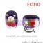 Wholesale lead free fancy acrylic glass beads for bracelet EC007 (Chrismas Gift)