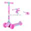Kids Scooter Rubber Handle Pink Wholesale kick scooter for kids/Foldable kick scooters foot scooters/kick scooters with light