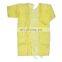 Yellow Pink Blue Green Non Woven PP Surgical Medical Disposable Protective Polyethylene Isolation Gowns for Hospital