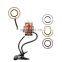New style Fashion  Personality LED selfie light ring with phone holder for live and make up