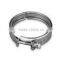 accept large quantity 304 stainless steel material T bolt hose clamp