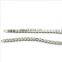 European and American hip-hop necklace for men, 3mm 4mm alloy tennis chain, gold and silver simple all-match necklace