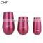 350ml multi color egg round lid outdoor beer vacuum stainless steel beer mug tumbler