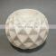 white geometric ball shaped christmas table modern ceramic candle holder