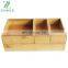 Desk office bamboo storage box 4-piece set