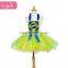 The yellow soft and best quality short tulle prom dress