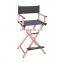 Minewill Portable Custom Folding director Chair Professional Aluminum Telescopic Cosmetic  chaise de make up chair foldable