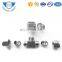 OD 3/8 Stainless Steel Tube fitting 304/ 316 Equal Union Tee 3 way tube connector