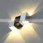Black Long Living Room Hotel Decorative Wall Light Black Silver Indoor LED Modern Wall Lamp