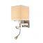 USB Connector Creative Bedroom Modern Sconce Indoor LED Wall Lamp Bedside Lights Cloth Wall Lamp