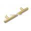 AAG wholesale SS304 shinning gold kitchen furniture cabinet door handle