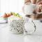 Wholesale Big Ear Mug Nordic Cup 11 Oz Spot Ice Cream Cow Mug Ceramic Travel Mug Ceramic Cups For Wedding Souvenirs For Guests