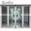 superhosue Double glaze fireproof industrial folding glass door bifold exterior patio garage door Transparent with cheap price