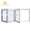 Australian standard interior aluminum bi-folding window  with double glass for apartment